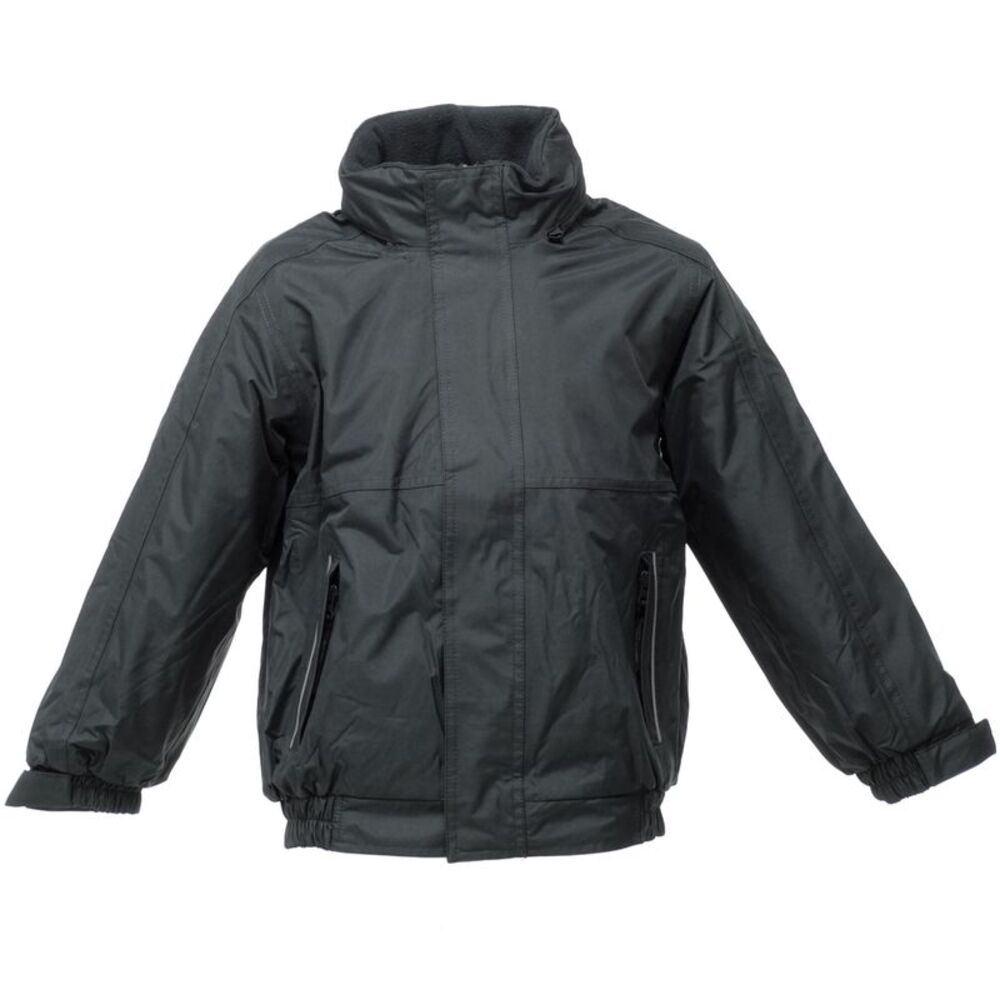 Regatta Kids/Childrens Waterproof Windproof Dover Jacket / Black/Ash